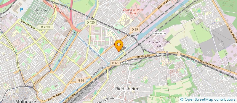 localisation de l'entreprise MADAME BRUNILDA GJERGJI  RIEDISHEIM