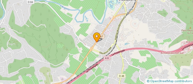 localisation de l'entreprise MADAME BRUNILDE PREVOT  VIDAUBAN