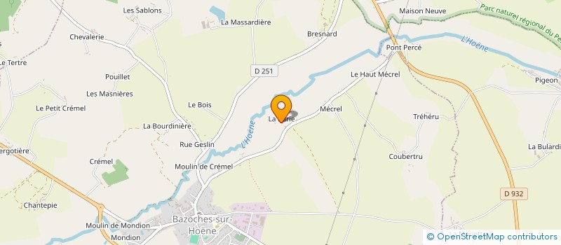 localisation de l'entreprise MADAME BRUNO CANAC à BAZOCHES-SUR-HOENE