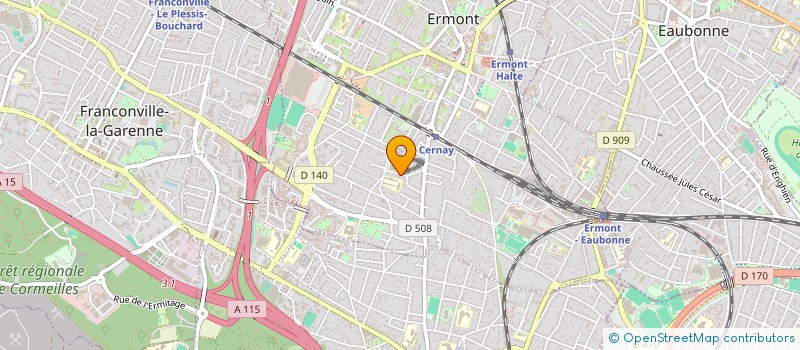 localisation de l'entreprise MADAME BUCHRA MALIK  ERMONT