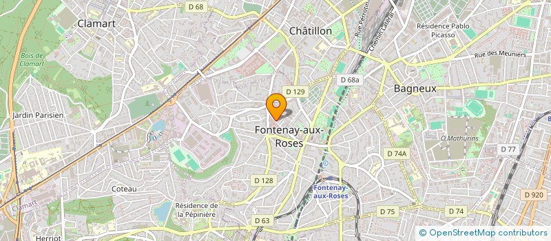 localisation de l'entreprise MADAME BUENAVENTURA DE LA TORRE CHAVECO  FONTENAY-AUX-ROSES