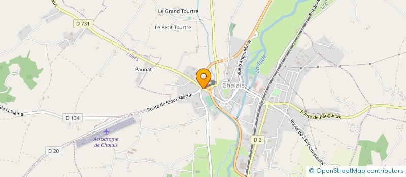 localisation de l'entreprise MADAME BUFFY CRIDLAND à CHALAIS