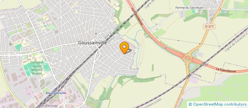 localisation de l'entreprise MADAME BURCE CAMBUDAK  GOUSSAINVILLE