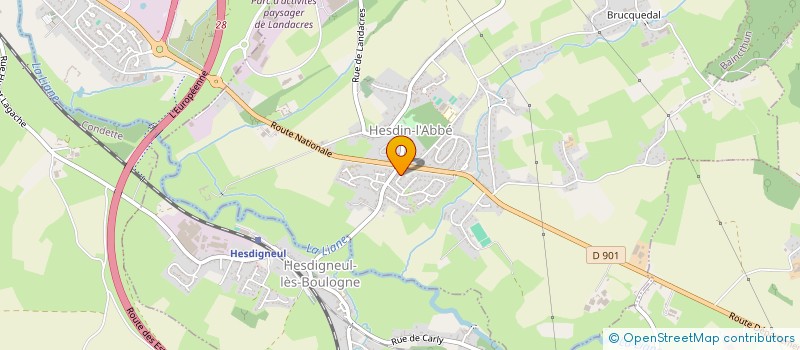 localisation de l'entreprise MADAME C BOULANGER à HESDIN L'ABBE