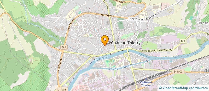 localisation de l'entreprise MADAME C DELACOUR à CHATEAU-THIERRY