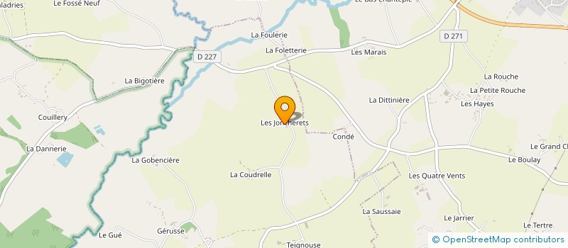 localisation de l'entreprise MADAME C GUILLIER DE SOUANCE à LA MESNIERE
