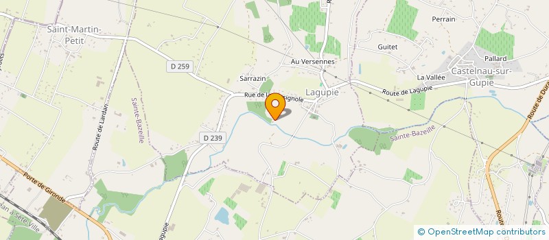 localisation de l'entreprise MADAME CACILIA DESCOURS  LAGUPIE