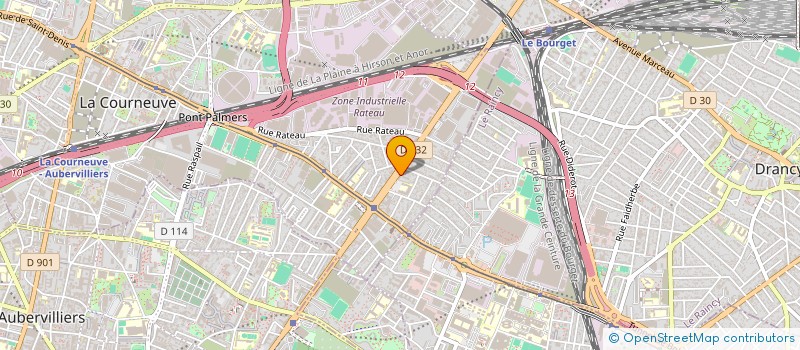 localisation de l'entreprise MADAME CAI CHRISTINE à LA COURNEUVE