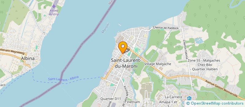 localisation de l'entreprise MADAME CAIFENG ZOU à SAINT-LAURENT-DU-MARONI
