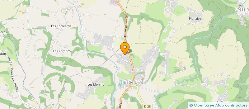 localisation de l'entreprise MADAME CAITLIN BOUTIERE  LES ABRETS EN DAUPHINE