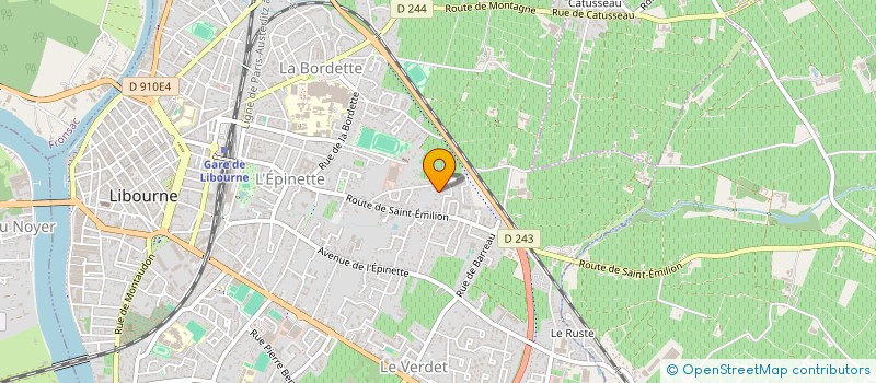 localisation de l'entreprise MADAME CAITLIN FATANA  LIBOURNE