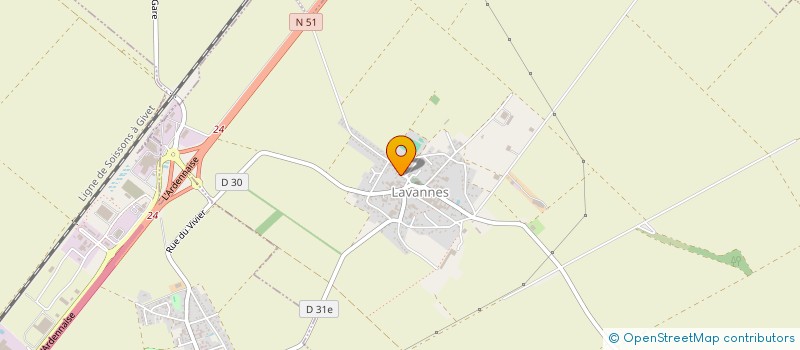 localisation de l'entreprise MADAME CAITLIN SILVA  LAVANNES