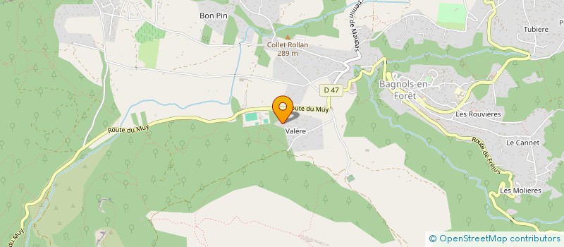 localisation de l'entreprise MADAME CALANDRA CALANDRA  BAGNOLS-EN-FORET