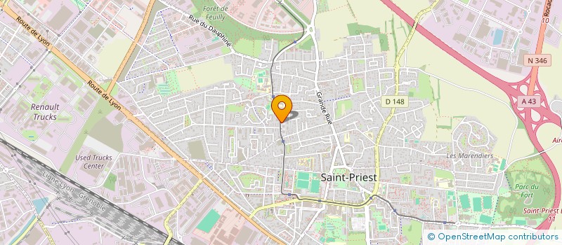 localisation de l'entreprise MADAME CALIFA BALDE  SAINT-PRIEST