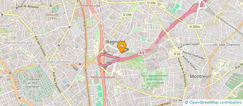 localisation de l'entreprise MADAME CALINE BEAUGE-BERUBE à BAGNOLET