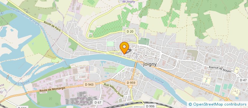 localisation de l'entreprise MADAME CALISTA PEREIRA à JOIGNY