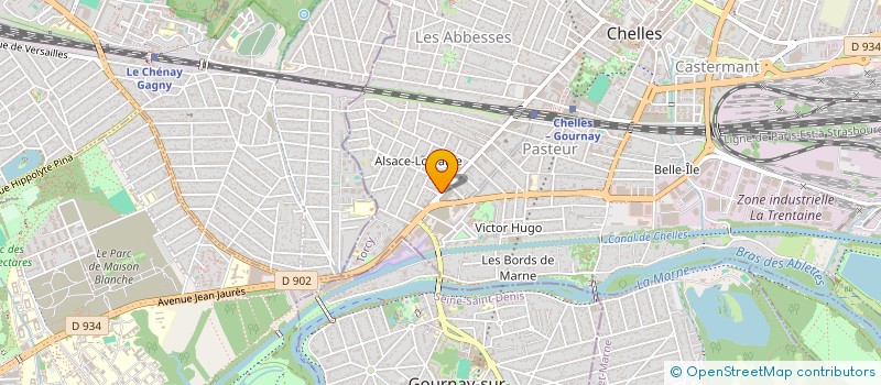 localisation de l'entreprise MADAME CALIXTE ANANGA  CHELLES