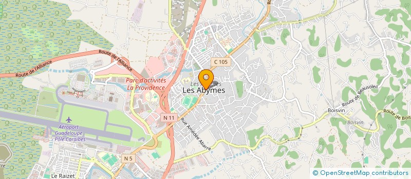 localisation de l'entreprise MADAME CALIXTE RAMASSAMY à LES ABYMES