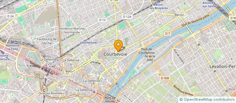 localisation de l'entreprise MADAME CALLISTA COTTARD à COURBEVOIE