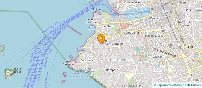 localisation de l'entreprise MADAME CALYPSO AMALRIC  MARSEILLE
