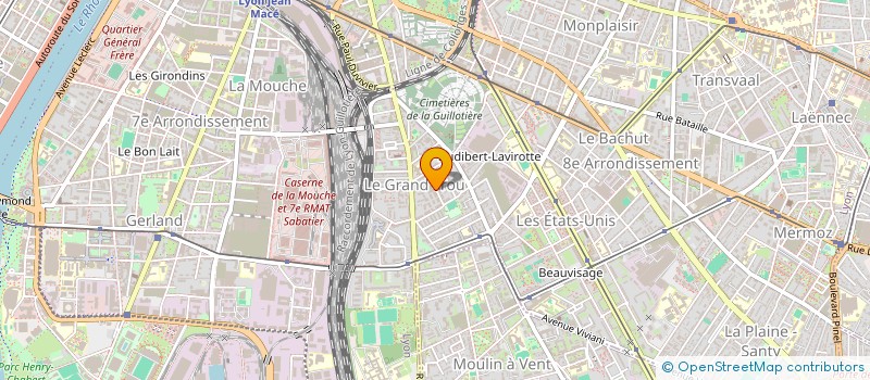localisation de l'entreprise MADAME CALYPSO BARDOT à LYON