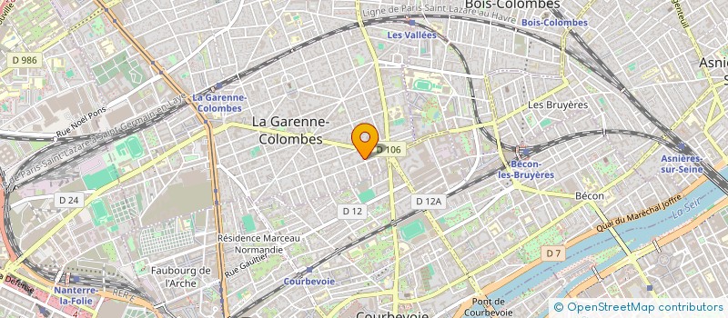 localisation de l'entreprise MADAME CALYPSO LEROY à LA GARENNE-COLOMBES