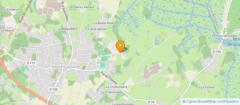 localisation de l'entreprise MADAME CALYPSO MARTIN  HAUTE-GOULAINE