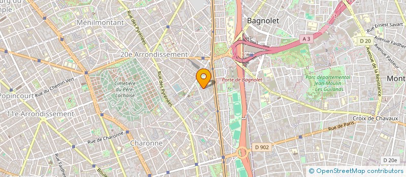 localisation de l'entreprise MADAME CALYPSO MORGAN à PARIS