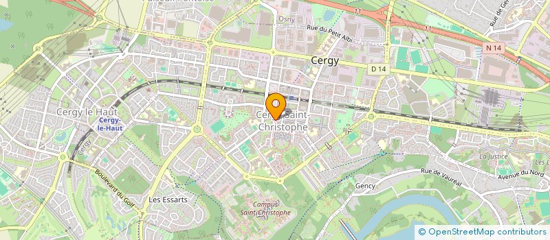 localisation de l'entreprise MADAME CAM-HONG-HANH TRAN  CERGY