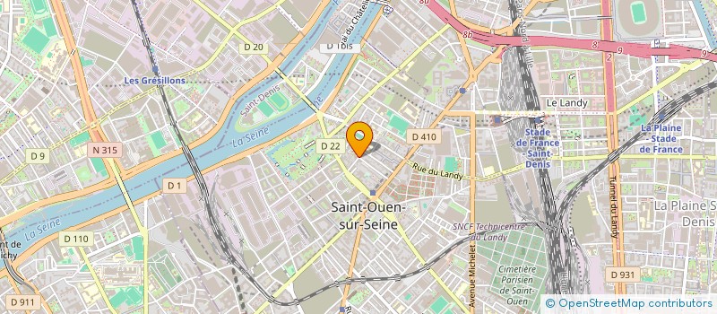 localisation de l'entreprise MADAME CAMBA TRAORE à SAINT-OUEN-SUR-SEINE