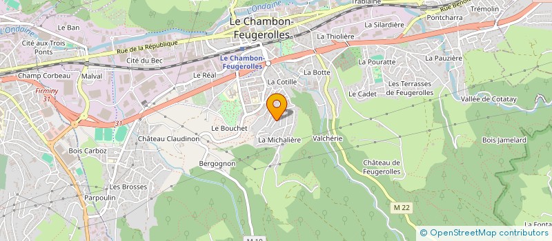 localisation de l'entreprise MADAME CAMELIA KHETTAB  LE CHAMBON-FEUGEROLLES
