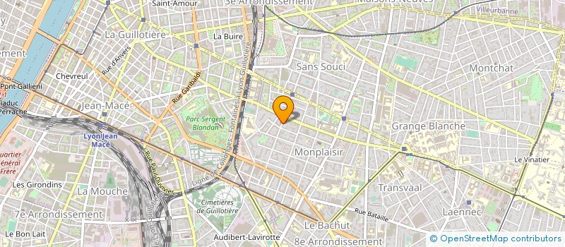 localisation de l'entreprise MADAME CAMELIA LAFRIGUI  LYON 8EME