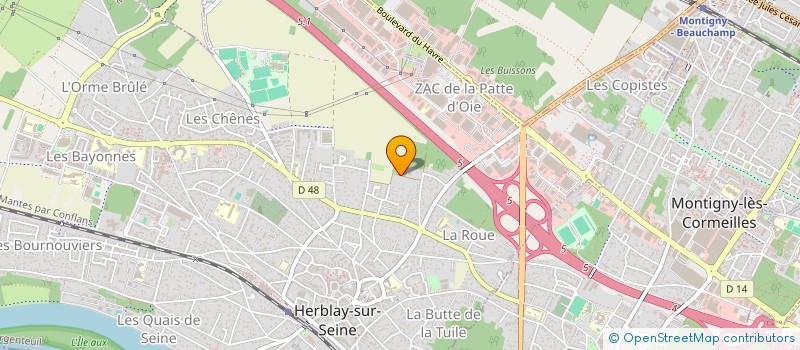 localisation de l'entreprise MADAME CAMELIA LOEVEN  HERBLAY-SUR-SEINE