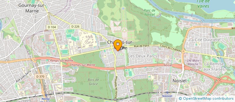 localisation de l'entreprise MADAME CAMILA DE CASTRO ARAUJO  CHAMPS-SUR-MARNE