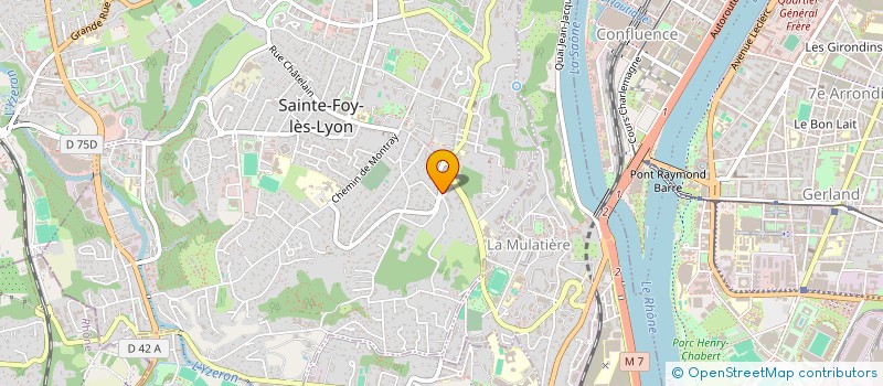localisation de l'entreprise MADAME CAMILA GIRARDELLI  SAINTE-FOY-LES-LYON