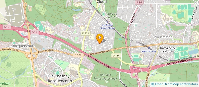 localisation de l'entreprise MADAME CAMILA MENDOZA MORENO  LA CELLE-SAINT-CLOUD