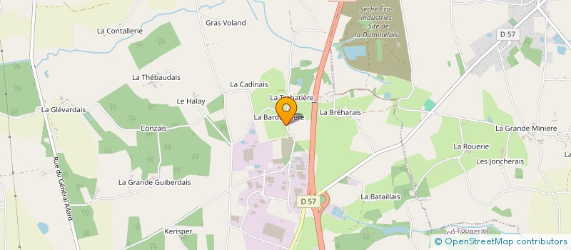 localisation de l'entreprise MADAME CAMILLA BRIAND  GRAND-FOUGERAY