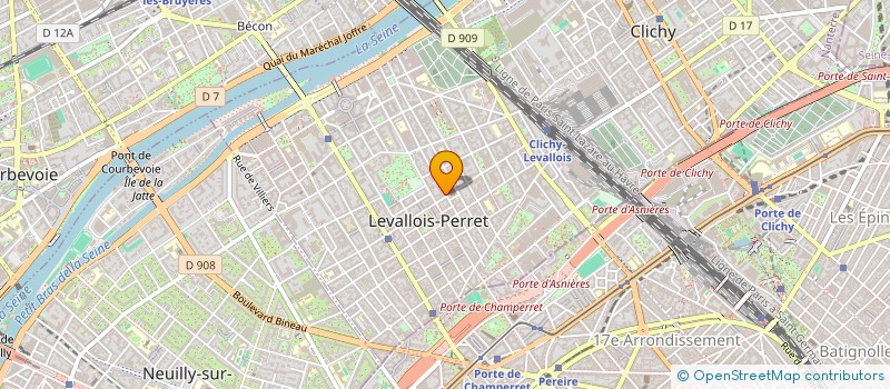 localisation de l'entreprise MADAME CAMILLA LEVY à LEVALLOIS-PERRET