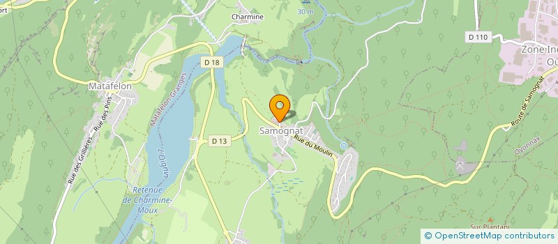 localisation de l'entreprise MADAME CAMILLE ADAM  SAMOGNAT