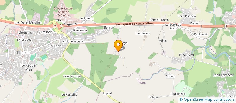 localisation de l'entreprise MADAME CAMILLE ALLANO  PLOEREN