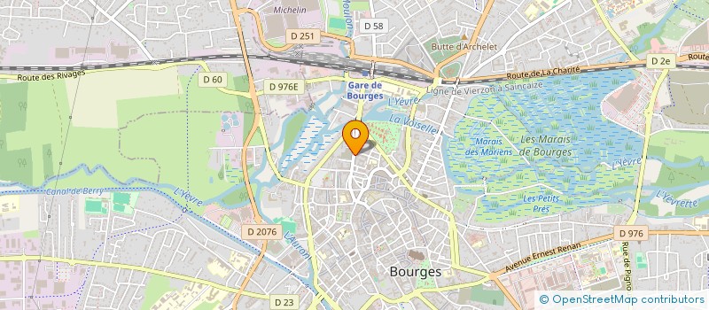 localisation de l'entreprise MADAME CAMILLE AMERGER  BOURGES