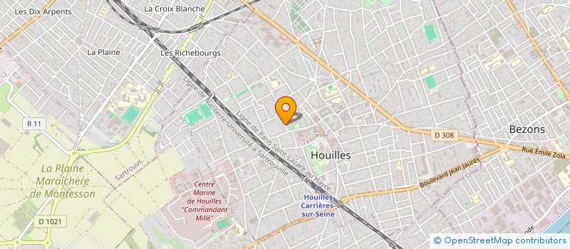 localisation de l'entreprise MADAME CAMILLE ARNAUD  HOUILLES