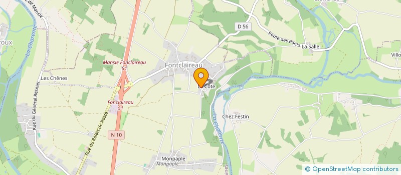 localisation de l'entreprise MADAME CAMILLE ARNOUX  MANSLE-LES-FONTAINES