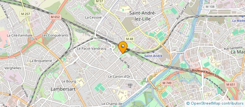 localisation de l'entreprise MADAME CAMILLE ATTAGNANT à LAMBERSART
