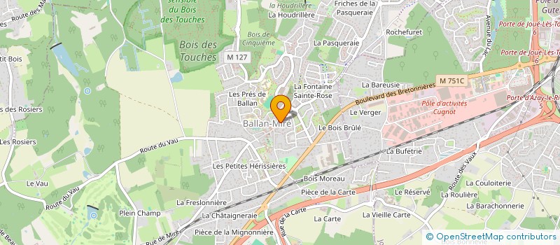 localisation de l'entreprise MADAME CAMILLE AUGUY  BALLAN-MIRE