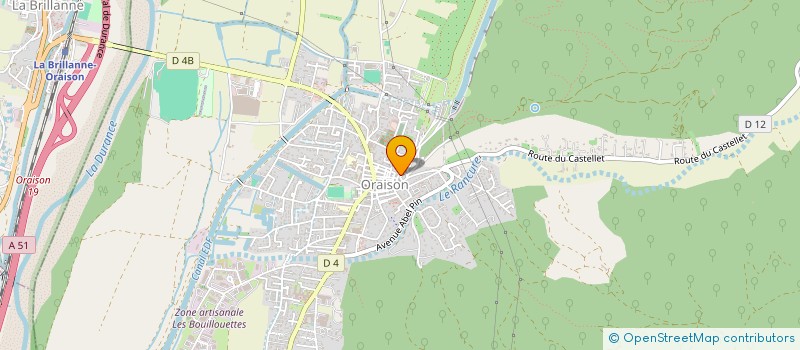 localisation de l'entreprise MADAME CAMILLE AUREILLE  ORAISON