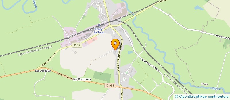 localisation de l'entreprise MADAME CAMILLE AUSSERT  CERCY-LA-TOUR