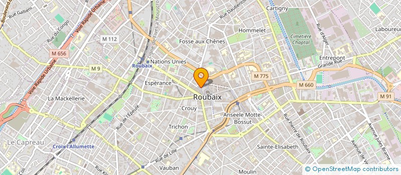 localisation de l'entreprise MADAME CAMILLE AVINES  ROUBAIX