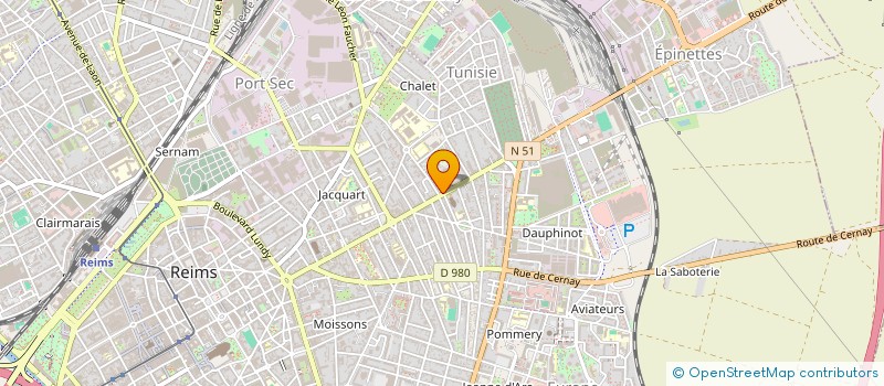 localisation de l'entreprise MADAME CAMILLE BACZYNSKI à REIMS