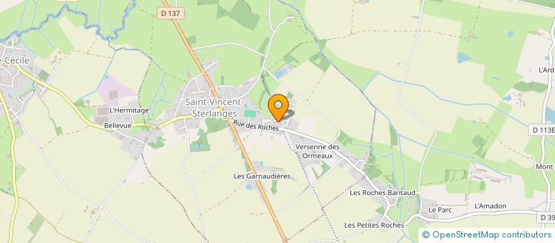 localisation de l'entreprise MADAME CAMILLE BAGUENARD  SAINT-VINCENT-STERLANGES